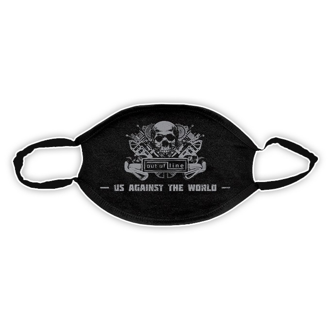 outofline's tweet image. The face mask is THE fashion trend of this years spring, so we are delighted to present our unique face mask collection! What about an #OutOfLine &quot;Us Against the World&quot; mask? Or do you prefer a #Blutengel mask? Get your fashion accessory here: outoflineshop.de/catalogsearch/…