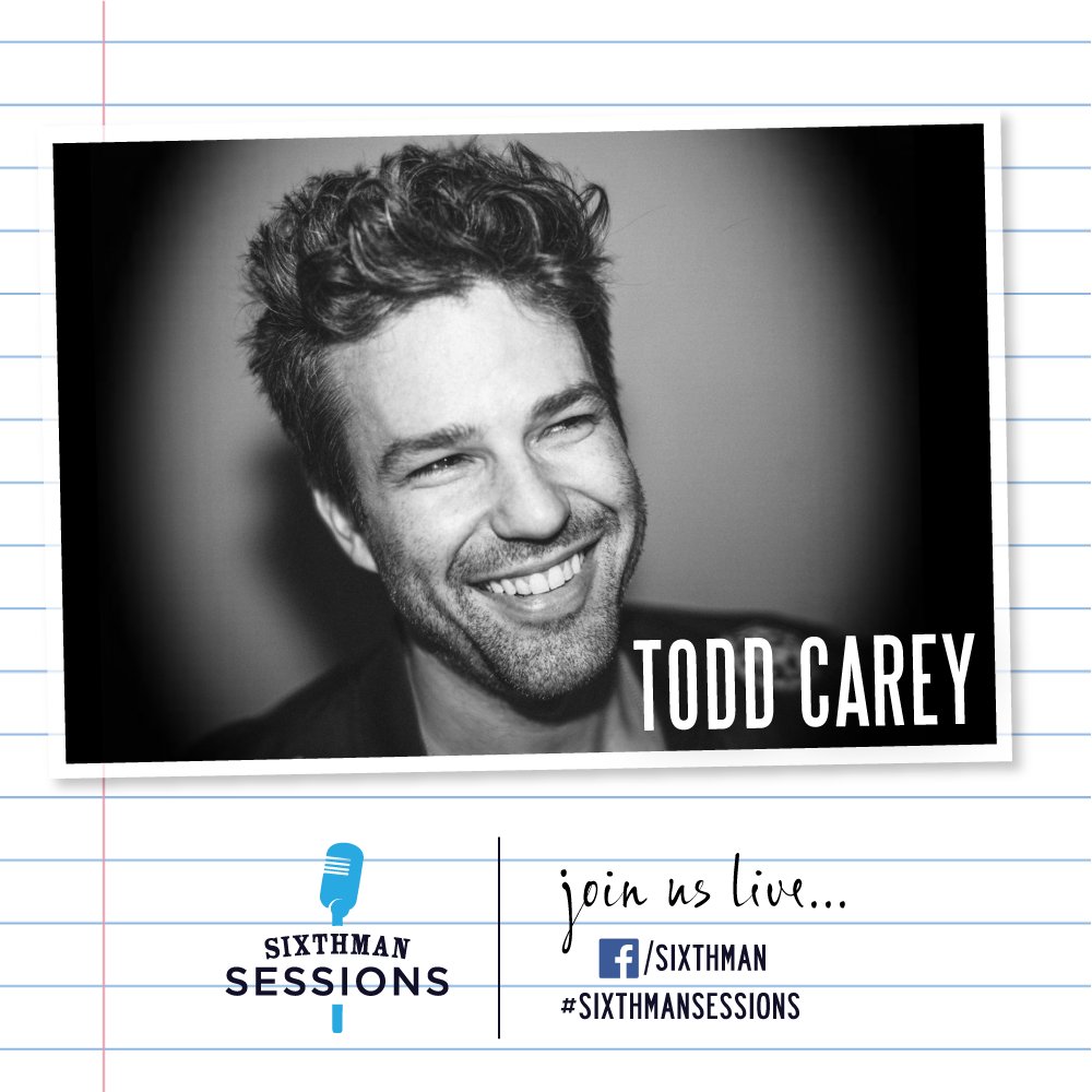 Sail Across The Sun Family! Tune in to @SXMLiveLoud Facebook tomorrow (Wed, April 8) at 6PM ET for a live performance by #SATS Alum, @toddcarey as part of our Mi Casa, Su Casa live series direct from artists homes! 🎶❤ facebook.com/sixthman #SixthmanSessions
