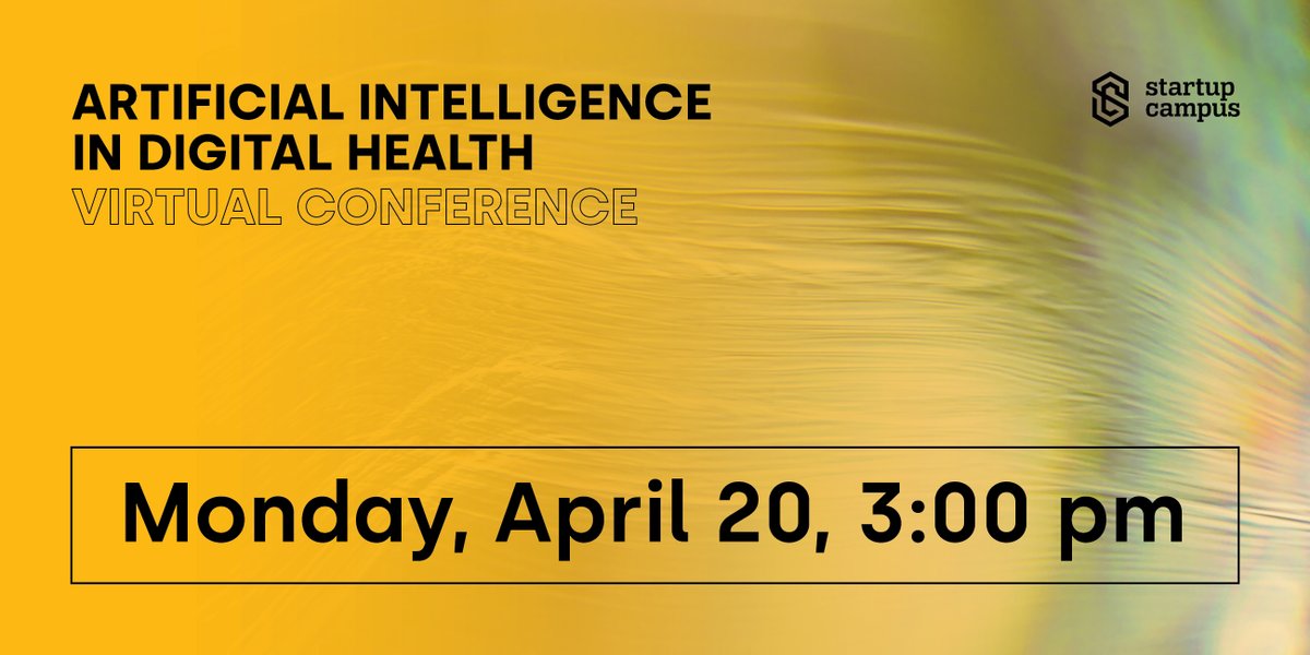 We are organizing an exciting event on the role of AI in Digital Health, that is highly relevant in these days.

On the 20 April, the international panel of experts will discuss the topic, and six selected medtech startups will pitch their ideas.

aiindh.startupcampusberlin.com