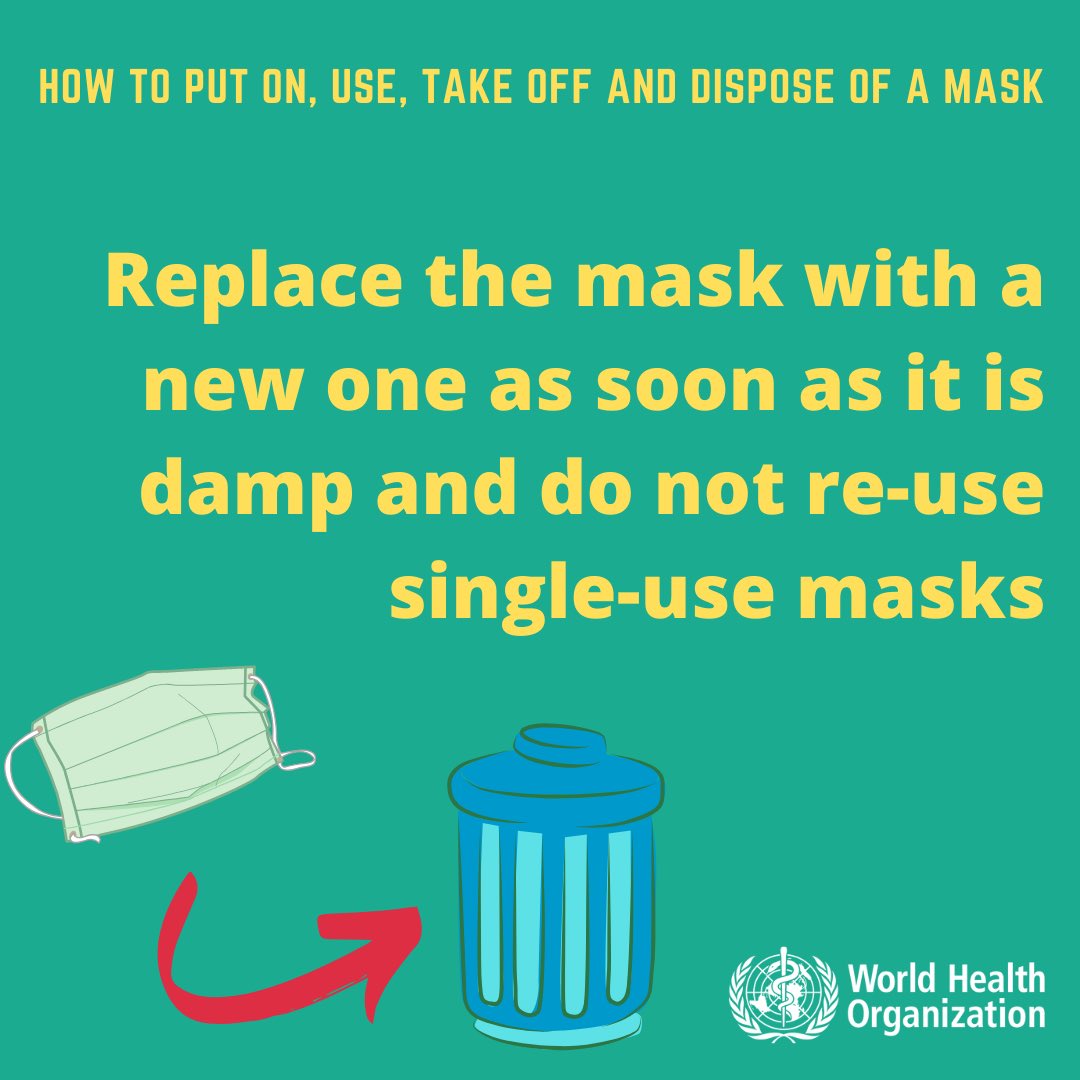 Masks are effective only when used in combination with frequent hand-cleaning with alcohol-based hand rub or soap and water.Regularly washing your hands offers more protection against  #COVID19 than wearing rubber gloves/mask.