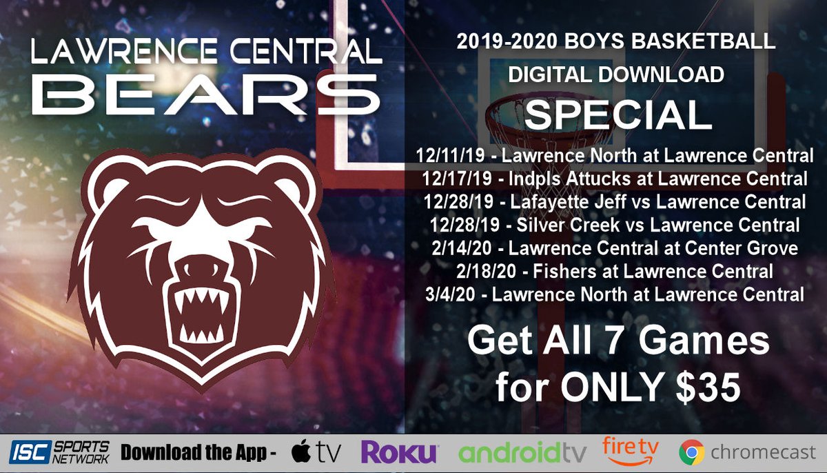SPECIAL OFFER! Get all 7 Digital Downloads listed below from the 2019-20 Lawrence Central Boys Basketball Season for only $35+tax. mtcsports.net/2019-20ihsaabb…