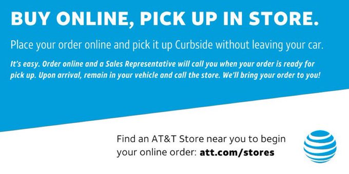 We are still open at the Brecksville AT&amp;T. Buy online and we will deliver the device right to your car!! Call us today 4403327756 or order online at att.com