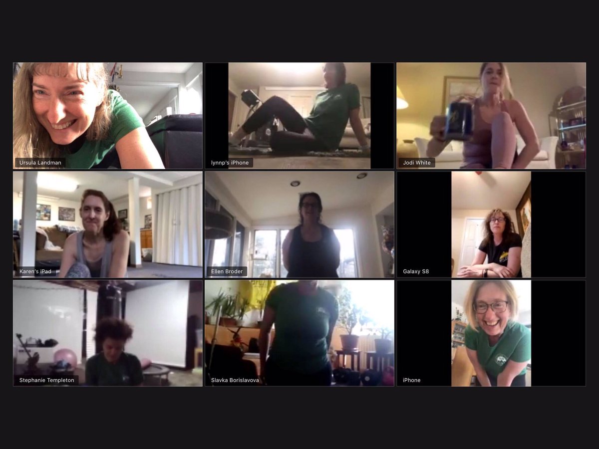 GermanPeaker's tweet photo. The world is coming together @MyPeakChallenge makes it possible. Joined workout today. #sweatfeast #zoom @Anne_W_L @ulandman @SamHeughan @RealAlexNorouzi https://t.co/FhZem0D6lf