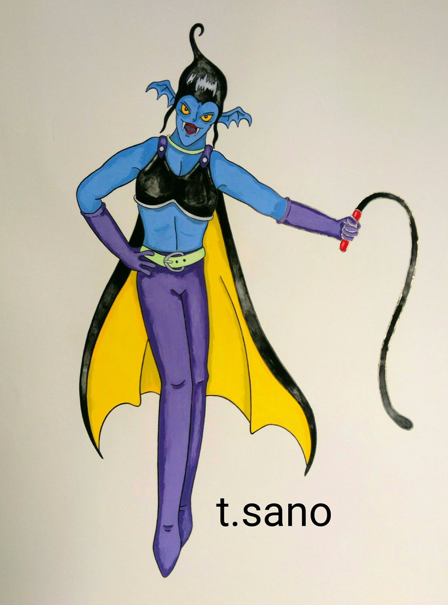 モンスターメーカー No 3 ゴッドン No 319 吸血女王 No 318 シグナルデーモン No 317 ビフロンズ イラスト アナログイラスト オリジナルキャラクター モンスター 怪物 お化け 石像 番人 ブラックホール 吸血鬼 女悪魔 バンパイア 信号 小