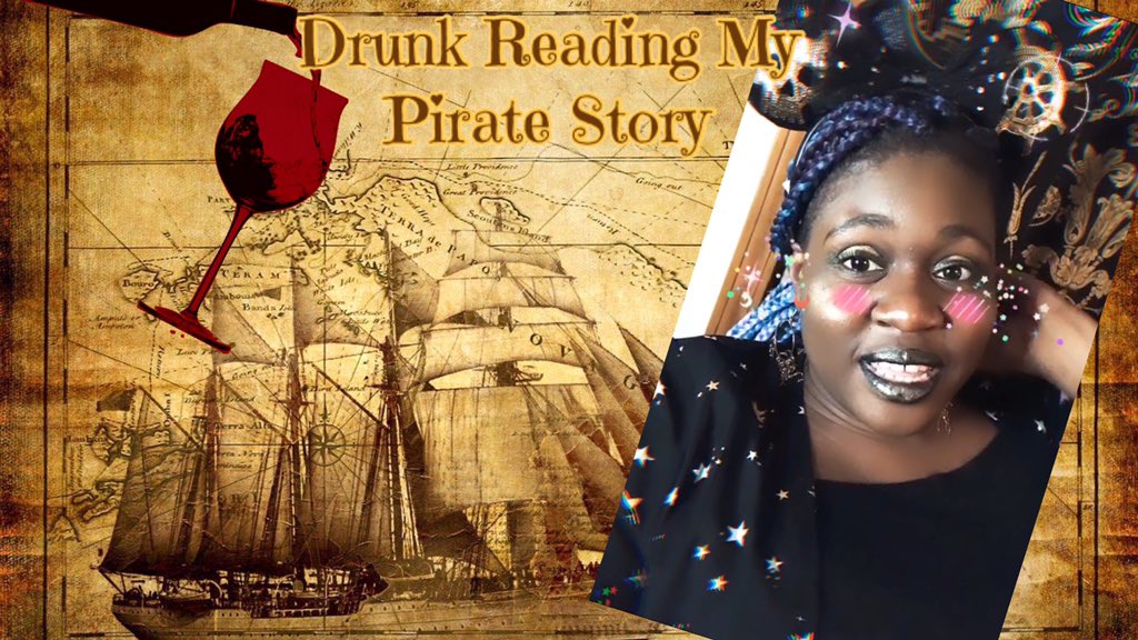 MzPirateQueen's tweet photo. New video is now live. I’m reading a very, very, very old story that I wrote as a teenager!!!
#WritingCommunity #pirates #drunkreading
https://t.co/vekgmiYUKS https://t.co/ZpV3GFT2f0