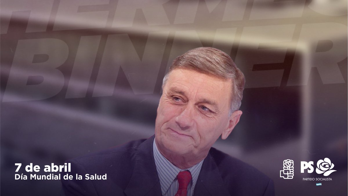 7 de abril | Día Mundial de la Salud 
Para el socialismo la salud es un derecho humano fundamental y lo llevamos a la práctica con políticas públicas.
Hermes Binner, además de haber sido el primer gobernador socialista de Argentina, es nuestro símbolo en esas transformaciones
