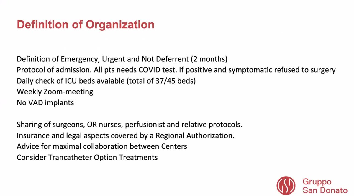 /5 Dr. Mattia Glauber from Italy:  #COVID19  @ISMICS webinar- The importance of standardizing your definitions cannot be overstated - Maintain excellent communication - Set guidelines and criteria to bring everyone on the same page - Share healthcare personnel and resources