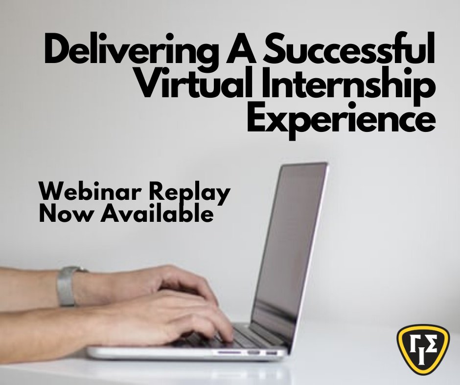 GammaIotaSigma's tweet photo. Rethinking your internship program to a virtual format? Use yesterday's webinar replay for comprehensive insights and tips on how to pivot. Virtual Internship Guide, webinar replay, and slide deck: https://t.co/GnrDo19xyn
#GammaIS #RecruitingResources #InternshipResources https://t.co/6muqptGLga