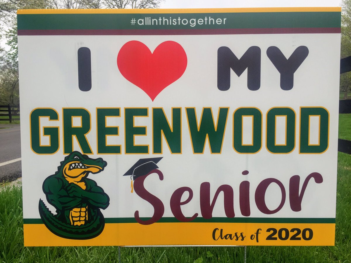 CKJaggers's tweet photo. Today we helped deliver yard signs to the @GwoodHS Class of 2020. We LOVE each and every one of you and we are all in this together!💚🐊💛🎓 #GHSWorks #teamkentucky #allinthistogether #togetherky #seniors2020 #healtyathome #wcpsleads https://t.co/KqIMdK4P57