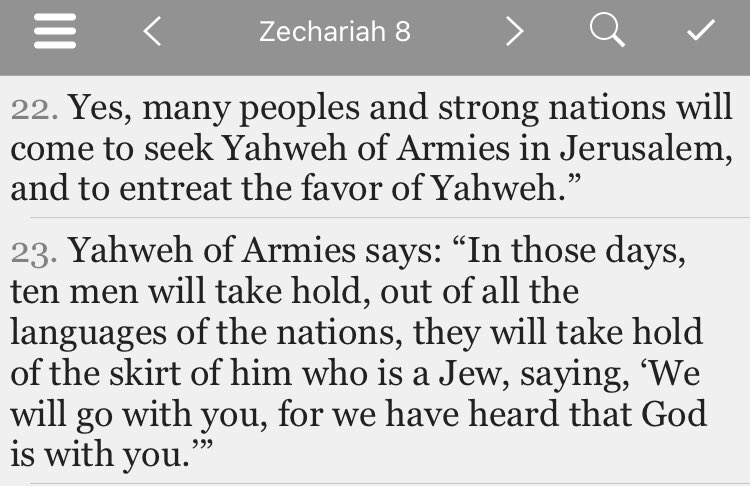 The purpose of Israel’s calling was to serve as priest and a light to the world so that God’s light and salvation may reach the ends of the earth. (We won’t be able to appreciate this if we’re too busy boasting in the flesh about our supposed greatness)