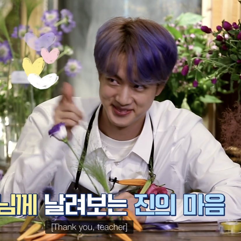 The Florist is very warm and complimentary to all of them, but in the end.......Seokjin wins.