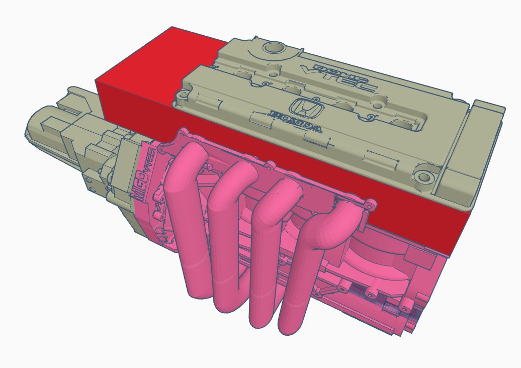 DDCustomMods's tweet photo. Well.... it's getting there.  Getting our sizes down for our 3D printed engine for #PreludePC https://t.co/Hb9qFds7Au