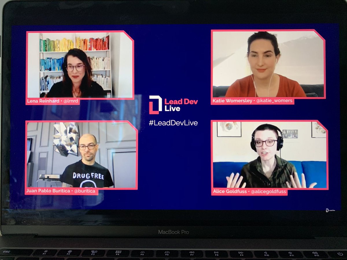 Attending a conference from my flat! And one of the best. Lots of tips for now around remote work, productivity, and mental health. #LeadDevLive