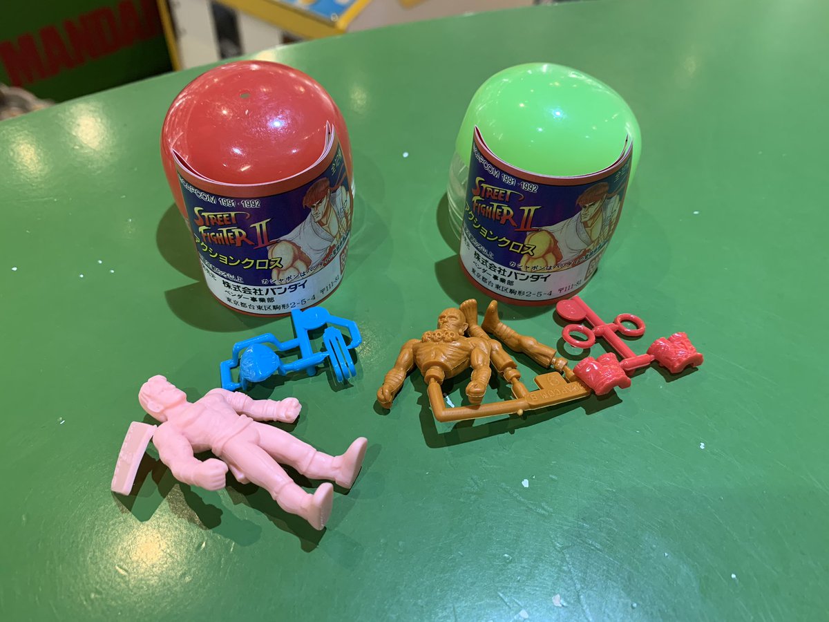 ストリートファイターII アクションクロス 消しゴム カプセルもえ～い