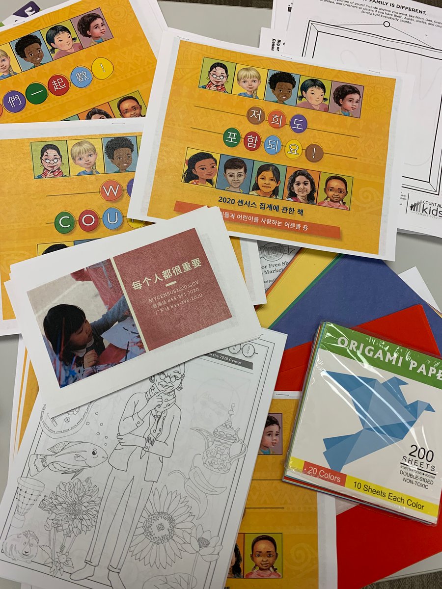 asiatowncle's tweet image. We’re putting together art kits for families with kids at home! DM us if you are or know an AsiaTown family who would like one - we will deliver next week! Love this resource from wecountkids.org #Census2020 #countusin2020