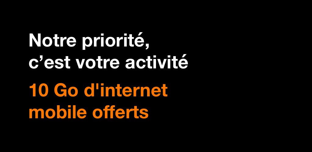 OrangePro's tweet photo. Orange facilite votre quotidien en cette période de crise en vous offrant 10 Go supplémentaires du 9 au 30 avril 2020 dès lors que vous avez consommé 80% ou l’intégralité de votre enveloppe internet mobile.
Plus d’infos sur https://t.co/r6kInwzbmU https://t.co/my4nldY6kk