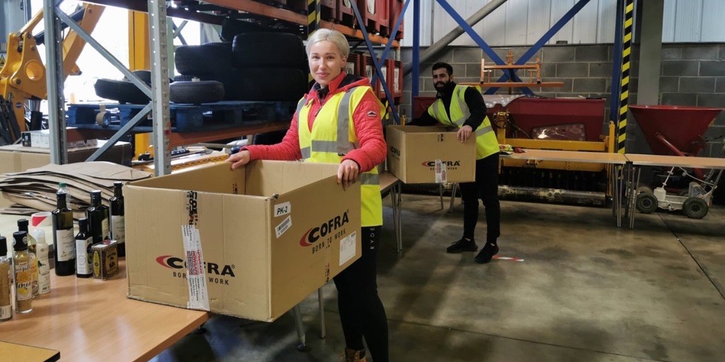 Our One Leisure teams are continuing to work hard, helping pack and deliver food parcels to our vulnerable residents across the district.