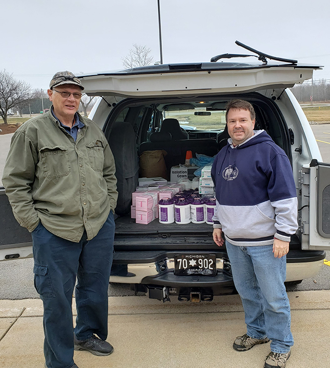 OAISD's tweet photo. OAISD is working with Ottawa County Emergency Operations Center (EOC) to help meet the  needs of frontline responders by donating PPE supplies

We are grateful to be able to collaborate with education agencies, Ottawa County, and first responder agencies

https://t.co/KcIP1CejD1 https://t.co/het075jZzG