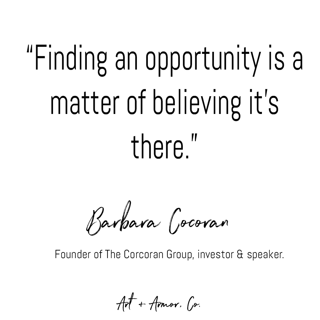 Finding an #opportunity is a matter of believing it’s there.  ⠀
⠀
And if you can’t find the opportunities you’re look for, create them. ⠀

#futureisfemale #bosswomen #strongertogether #femaleentrepreneur #quotesoftheday #QuarantineAndChill #mypandemicsurvivalplan