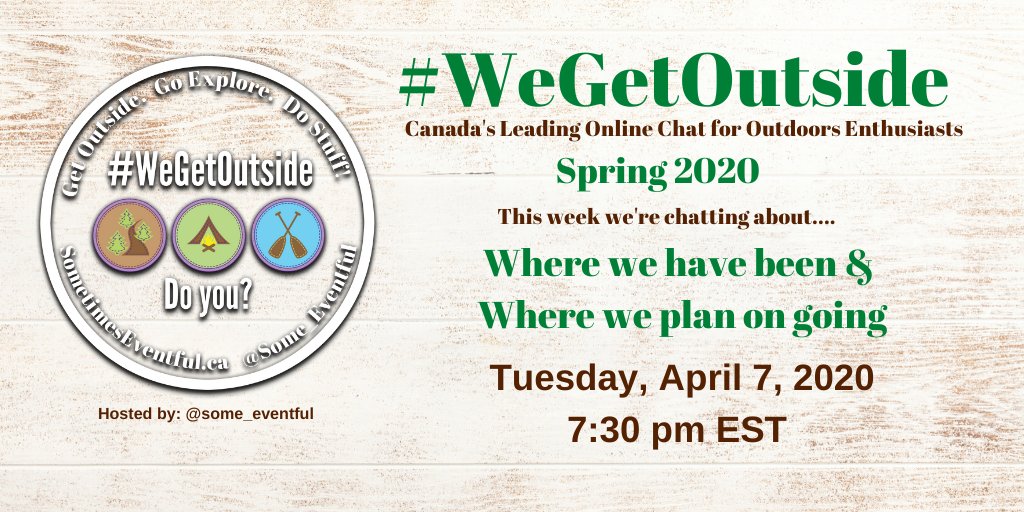 Q8. Now that we've been under restrictions and there's a good chance a few of us will need to change our plans for Spring and Summer trips, have your ideas on where you'd like to go changed? How and why?  #WeGetOutside