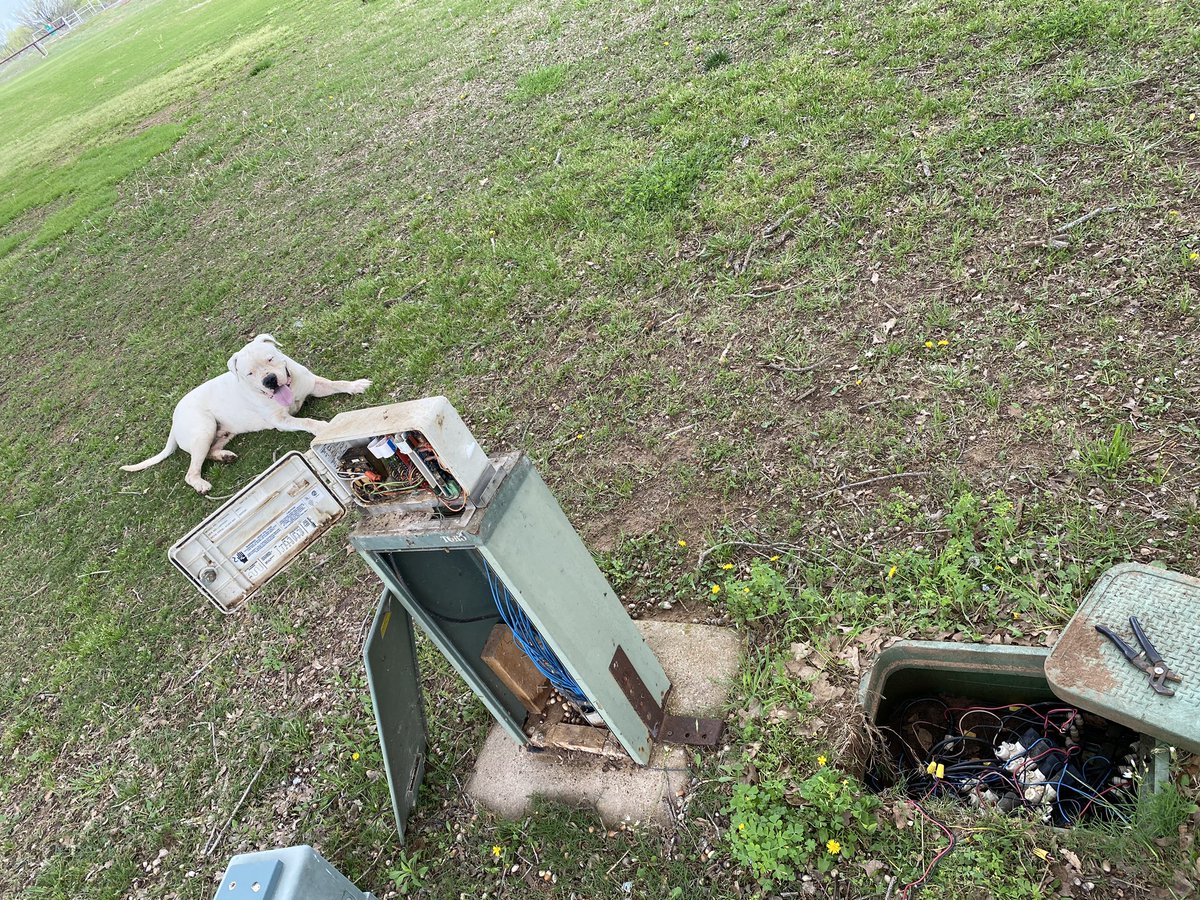 JR_Bohn's tweet image. Covid-19 or not, this old system requires maintenance every week.  @DogsOfTurf @SuperProblems @grumpysuper
