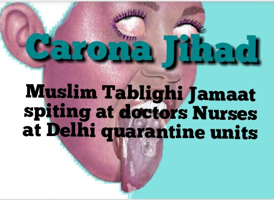Shivstan3's tweet photo. Carona jihad beginning 
Be aware 
#CaronaJihad
#ShivDharma 
#शिवधर्म सनातन शिव https://t.co/ejtyZQZYnc