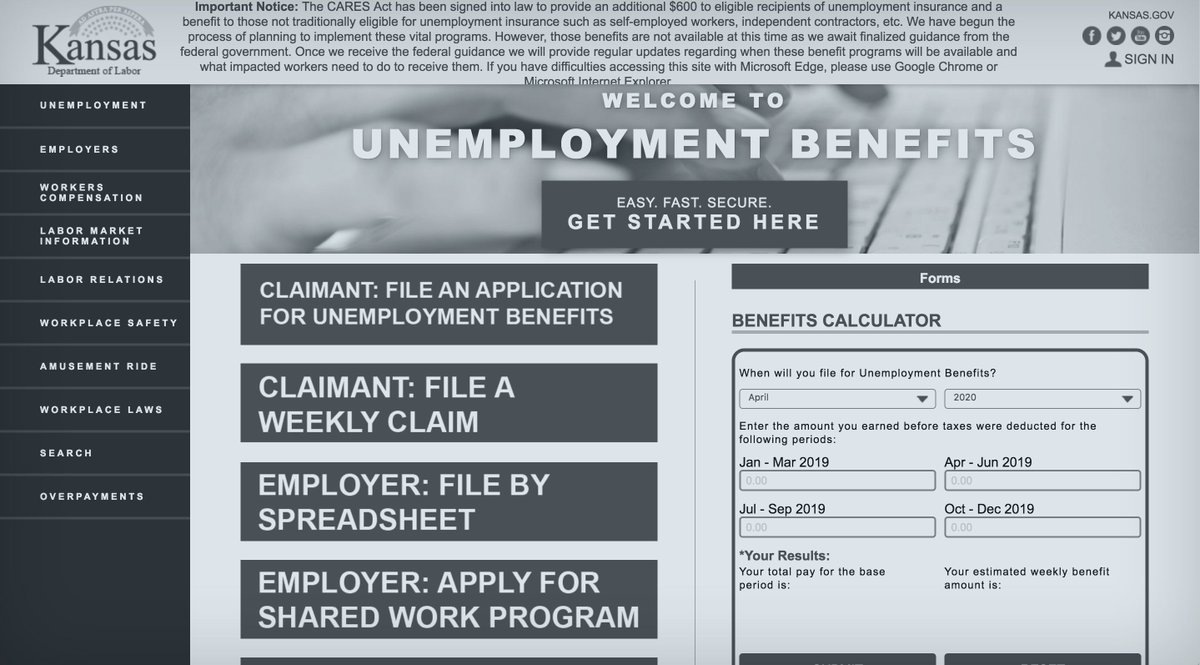 LJWorld's tweet photo. Kansas officials say they're now working on adding an extra $600 per week to unemployment checks after receiving federal guidance over the weekend: https://t.co/8uolzE3lYQ https://t.co/1z63bn1Kgi