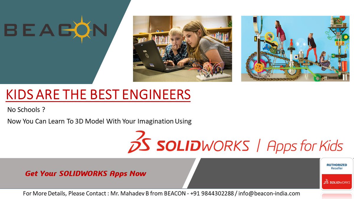 sajanthimmaiah's tweet photo. KIDS ARE THE BEST ENGINEERS
#SOLIDWORKS Apps for #Kids 
No Schools ? Now You Can #design Design Your Imaginations

#SOLIDWORKSFORKIDS #SOLIDWORKSEDUCATION #SOLIDWORKSACADEMIC #SOLIDWORKSAPPS 

 @MahadevBhand https://t.co/ph6MOtwMwi