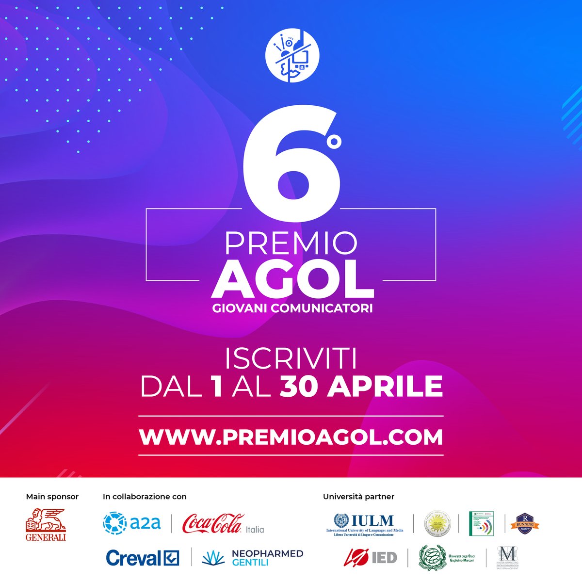 Sei uno studente o un giovane professionista? 
Partecipa al 6° <a href="/PremioAgol/">Premio Agol</a> e mettiti alla prova con il nostro brief nella categoria Diversity&amp;Inclusion. 
Scopri di più! bit.ly/2Vb9Y42

#PremioAgol2020 #InsiemeGeneriamoFiducia #PartnerDiVita #PiùDiUnLavoro