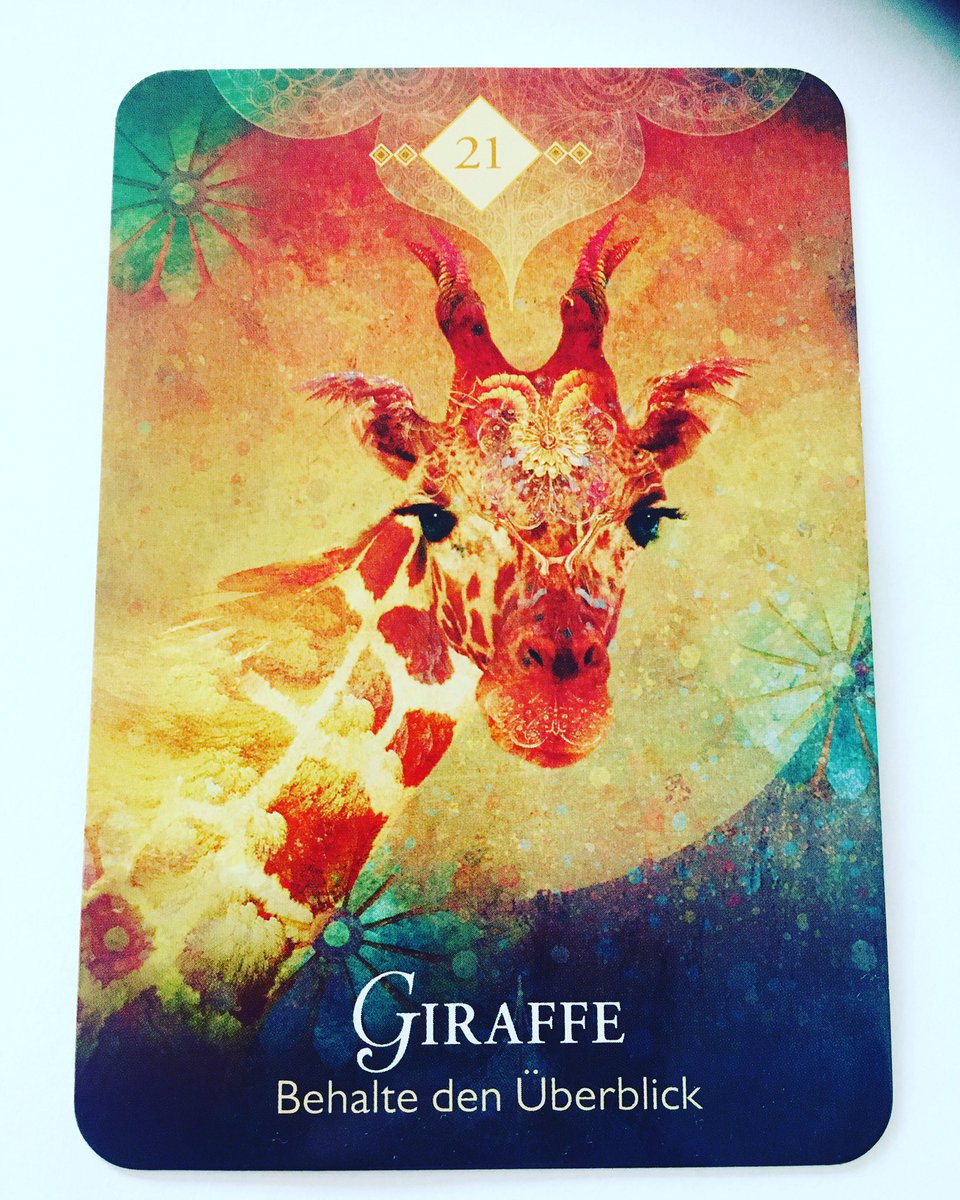 LernenLieben's tweet photo. 🦋 Tagesbotschaft vom 07.04.2020
💌
Die Giraffe 🦒 
Ändere deine Perspektive und es wird sich Deine Situation ändern... 💌

Was für dich gerade wichtig sein könnte, ist dir einen besseren Überblick zu verschaffen, um auch die kleinen Details zu einem großen Ganzen zu verbinden. https://t.co/InRjXgZWQp