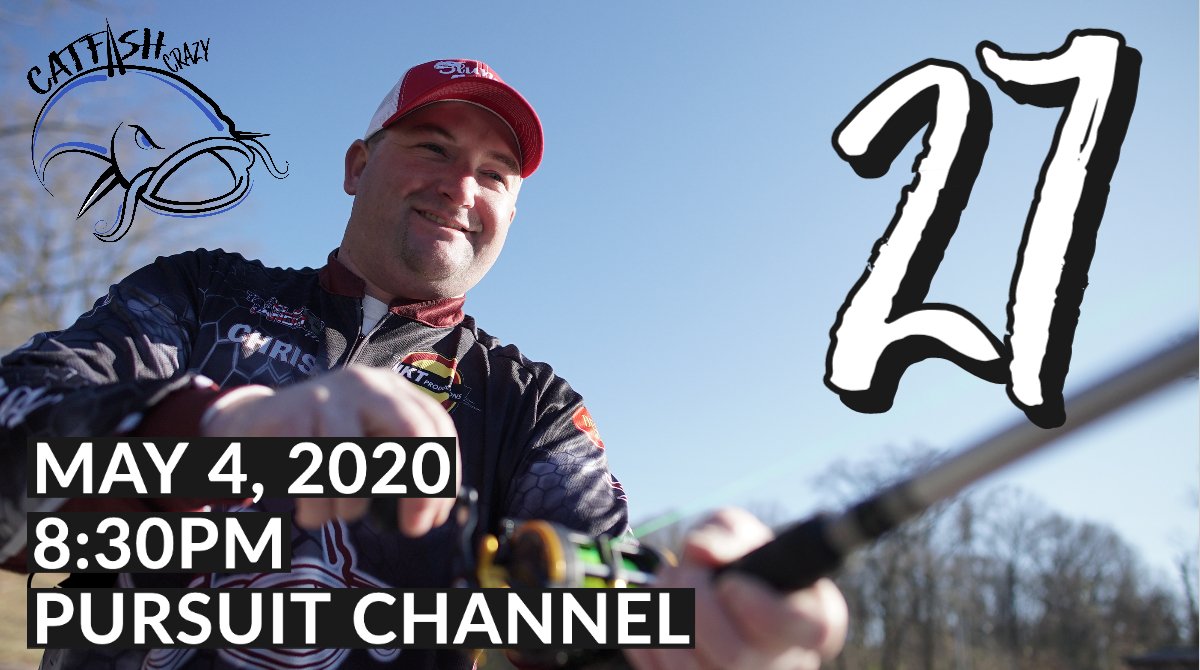 CatfishCrazyTV's tweet photo. There's 27 days until the premiere of #CatfishCrazy on @PursuitChannel! We can't wait for you to see these shows!

@SeaArkBoats @TackleBandit @offshoretackle @CastNets @SuzukiOutboards @katfishclothing @bait_x @AcatfishingA @NKT_Productions @nkt_tv @slungercat @SmoothMovesSea1 https://t.co/X4V9gFULHn