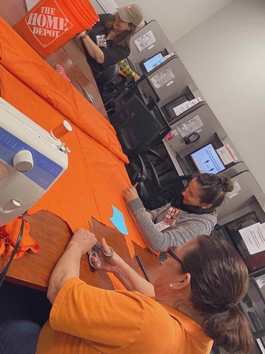 Our MET team is so awesome!  They are making masks for our entire store! Thank you for all you do- you amaze me. @SavannahmLeeper