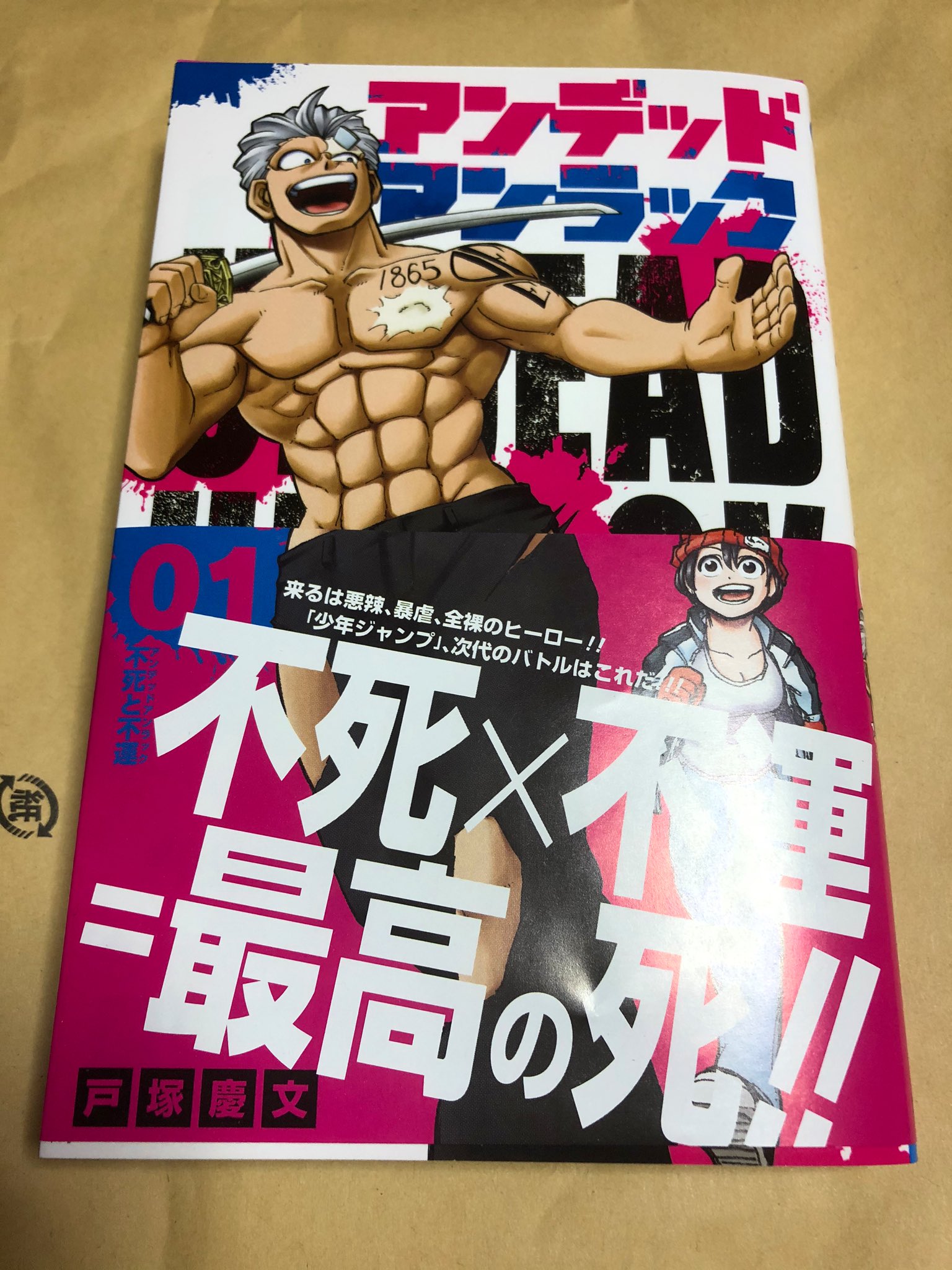 丸ノ内ごっこ 単行本2巻発売中 楽しみにしていた アンデッドアンラック の一巻が届きました 不死 で長生きしすぎた彼 が 彼女の 不運 を利用して盛大な自殺をしようとするお話です 今一番 幸せな最期を迎えてほしい主人公の物語です T Co