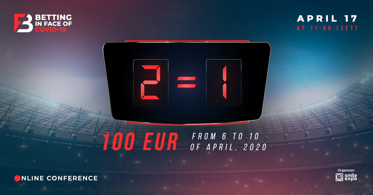 SmileExpo_EU's tweet photo. Hurry Up and Get Two Tickets to Betting in face of COVID-19 Conference at the Price of One 👉 https://t.co/ViYfGbesuJ https://t.co/TETDQvCtv5