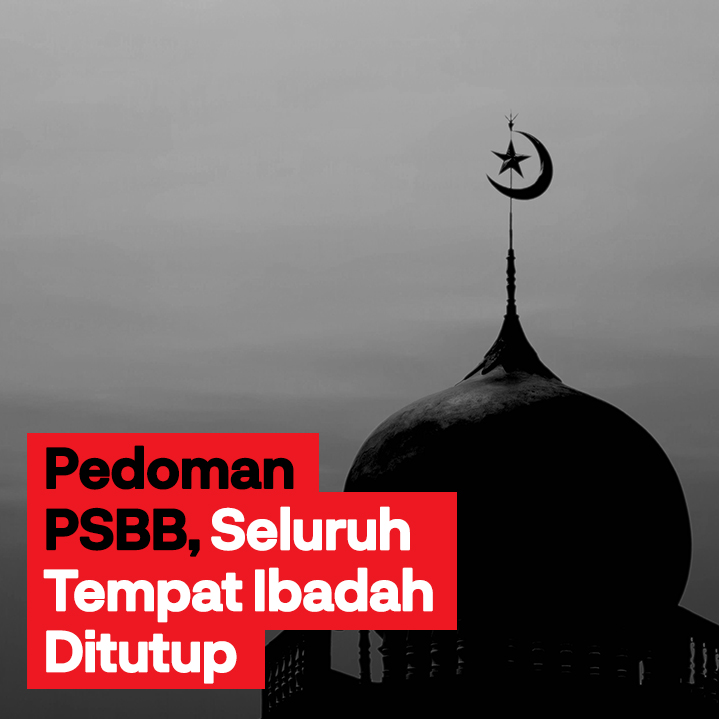 Dalam pedoman PSBB disebutkan bahwa semua tempat ibadah harus ditutup untuk umum. Pemerintah sudah mengimbau masyarakat untuk beribadah dari rumah saja.

Baca informasinya lain soal PSBB berikut ini: bit.ly/2Rkets1 #CNNIndonesia