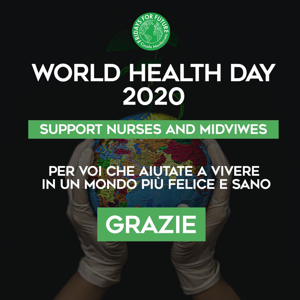 🌍Oggi si celebra il lavoro di infermieri e ostetriche
🔥Ora ci salvano per il #COVID19, domani per i #cambiamenti climatici

Fridays For Future vi ringrazia 

Foto sfondo di: Fateme Alaie
#fridaysforfutre
#fridaysforfutureitalia
#giornatamondialedellasanitw
#WHO
#WorldHealthDay