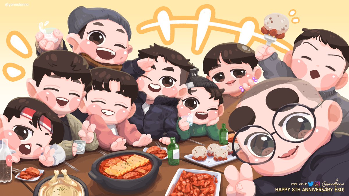 yennolenno's tweet photo. Happy 8th Anniversary @weareoneEXO !! Here's to many more years to come!!! Stay happy and healthy! 사랑하자!

#8YearswithEXO @B_hundred_Hyun @layzhang #엑소 #EXO #EXO8thAnniversary https://t.co/9K4xbHZfJJ