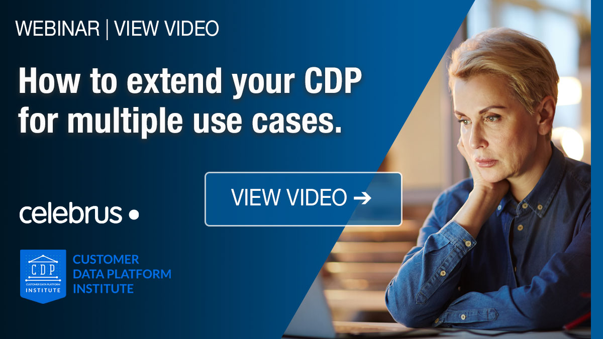 CelebrusTech's tweet photo. View video | https://t.co/VbCvFI1w9N "How to extend your CDP for multiple use cases." A great line-up including the former Head of 121 Marketing at Lloyds Banking Group shared their expertise & use cases. #RCA #fraud #retailbanking #dataadvantage https://t.co/AXx5TD95Qf
