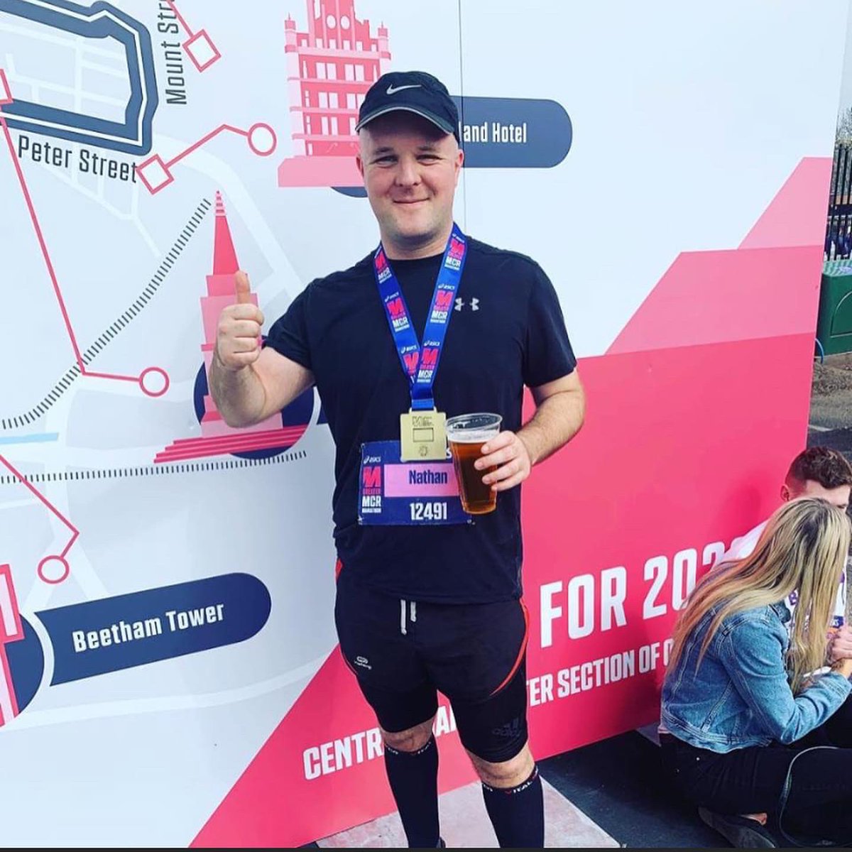 nathrich92's tweet photo. I ran a HM this morning with weight locally to mark a year to the date I ran my first marathon.
Iβm dedicating this to Victoria Woodhall who was sadly taken from us last week.
Soon Iβll be back to get this run finished.. stay positive! #runforvictoria #runaroundthegrounds https://t.co/7GIyhBaiBb