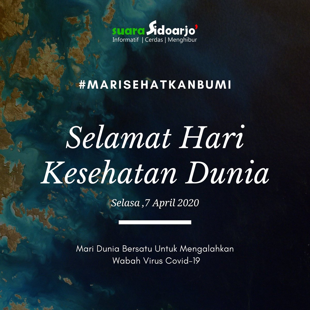 Suara_Sidoarjo's tweet photo. Mari bersatu melawan wabah virus covid-19 dengan mematuhi himbauan pemerintah , dan tetap dirumah aja jika tidak perlu ada kepentingan untuk keluar rumah.
#suarasidoarjo
#yourmultiplatformradio
SUARA SIDOARJO
LEMBAGA PENYIARAN PUBLIK LOKAL PEMERINTAH KABUPATEN SIDOARJO https://t.co/C6ufVgzXnn