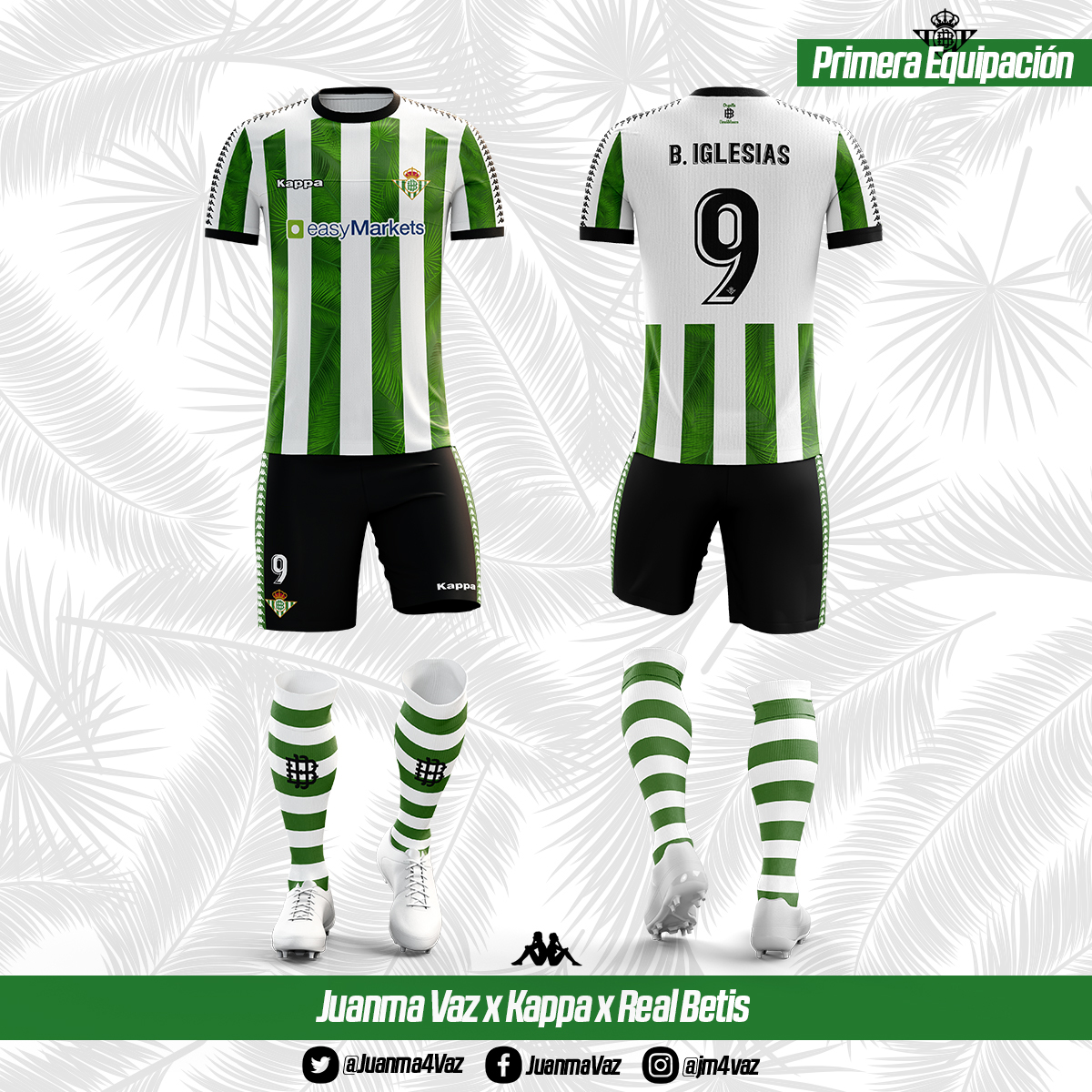 Juanma4Vaz's tweet photo. @RealBetis Aquí mi propuesta 💚🤍

1ª Equip. Haciendo un guiño a la Palmera.
2ª Equip. Con el Mapa de Sevilla.
3ª Equip. Resaltando el símbolo BB.

#MushoBetis https://t.co/6xcLQqXthC