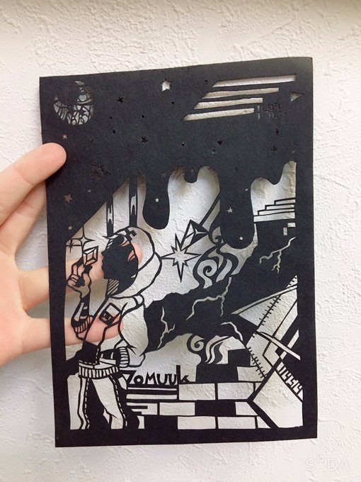 zmークモチーフの切り絵です
#wrwrdFA 