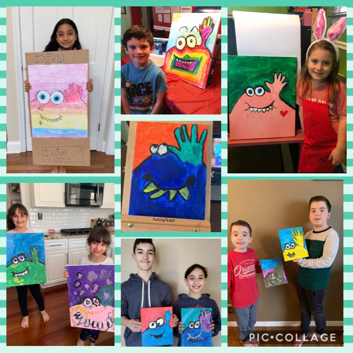 Our students had a great time at our virtual paint day yesterday! <a href="/EBPublicSchools/">East Brunswick Public Schools</a> #EBSchoolsStrong #SpringBreak