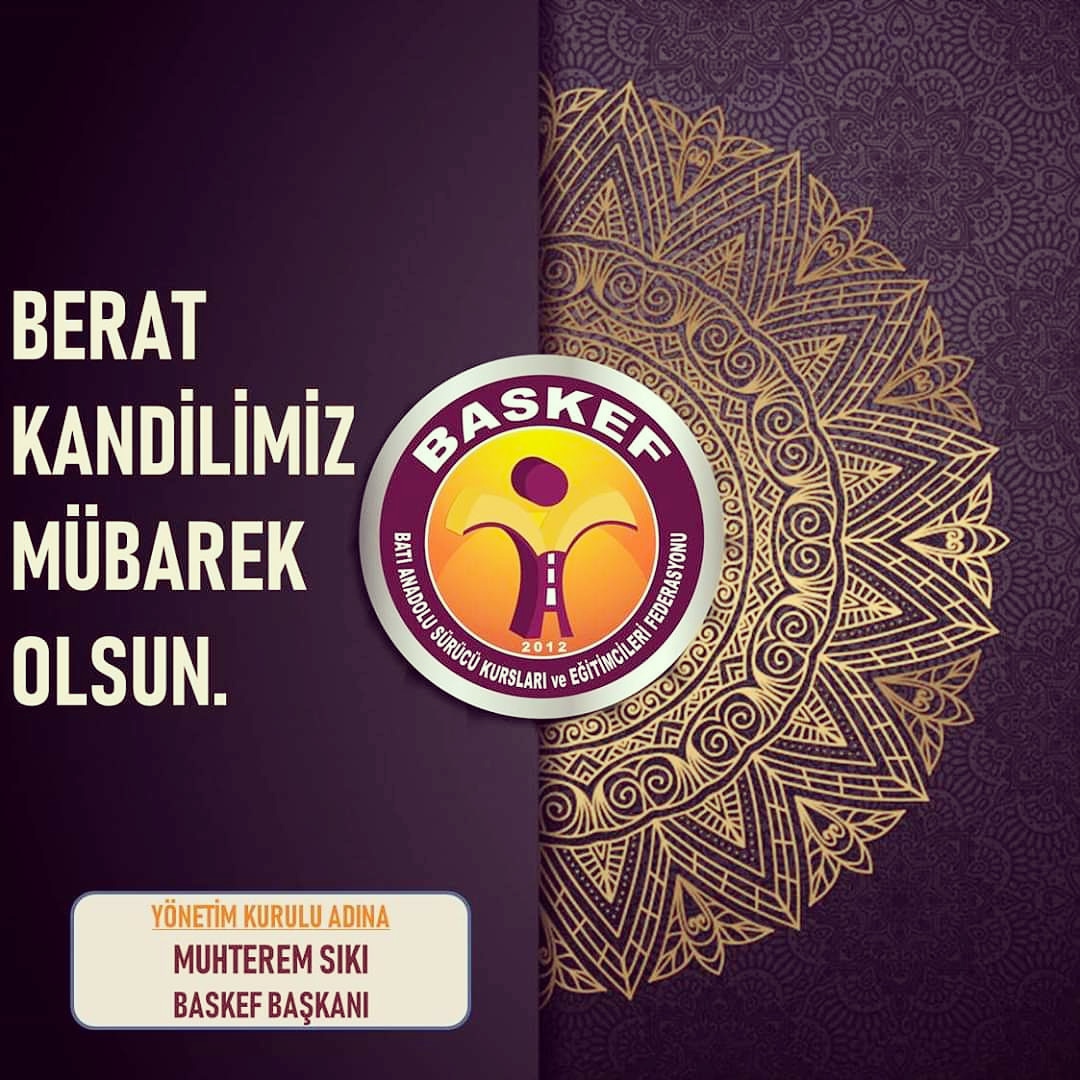 MUHTEREM_SIKI's tweet photo. Dularımızın kabul, ibadetlerimizin makbul olması dileğiyle;
#beratkandilimizmübarekolsun #berat #kandilimiz #mübarek #olsun #baskef #batıanadolu #sürücüeğitimi #sürücükursları #tüsekon @baskefege https://t.co/tznjrW1nfA