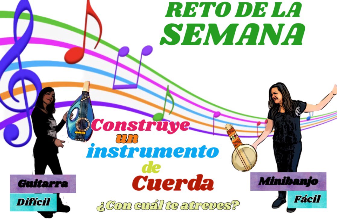 Las maestras de música te lanzan un reto. ¿Te apuntas? Descúbrelo en el blog: musicamarquesdevallejo.blogspot.com/2020/04/guitar…