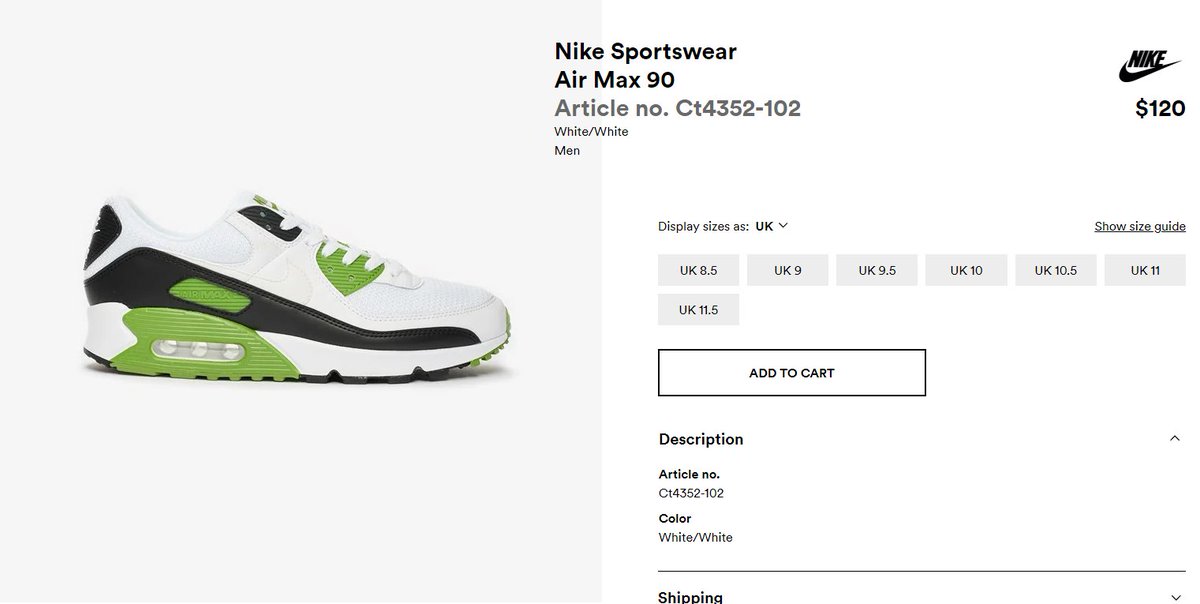 nike air max 90 chlorophyll