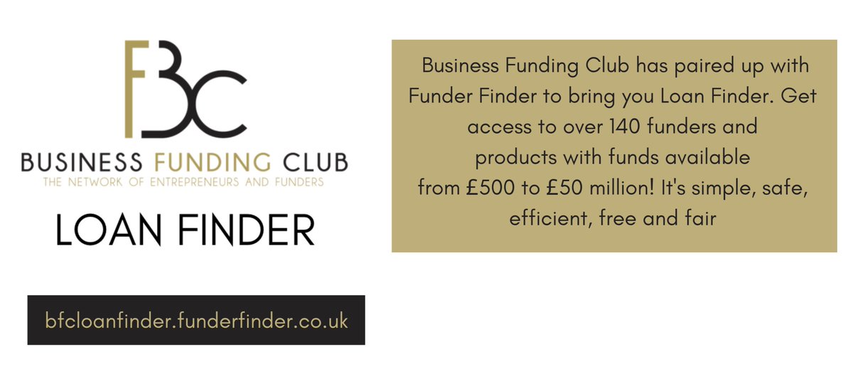 Looking to secure a loan? Why not check out our loan facilitator - ‘Loan Finder’ with the help of which you can access 140 funders and products with funds available from £500 to £50 million! It’s simple, safe, efficient, free and fair, get exploring here: bfcloanfinder.funderfinder.co.uk