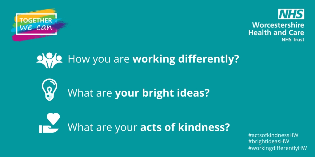HWHCT_OI's tweet photo. #workingdifferentlyHW @WorcsHealthCare https://t.co/bRcGf8RGG0