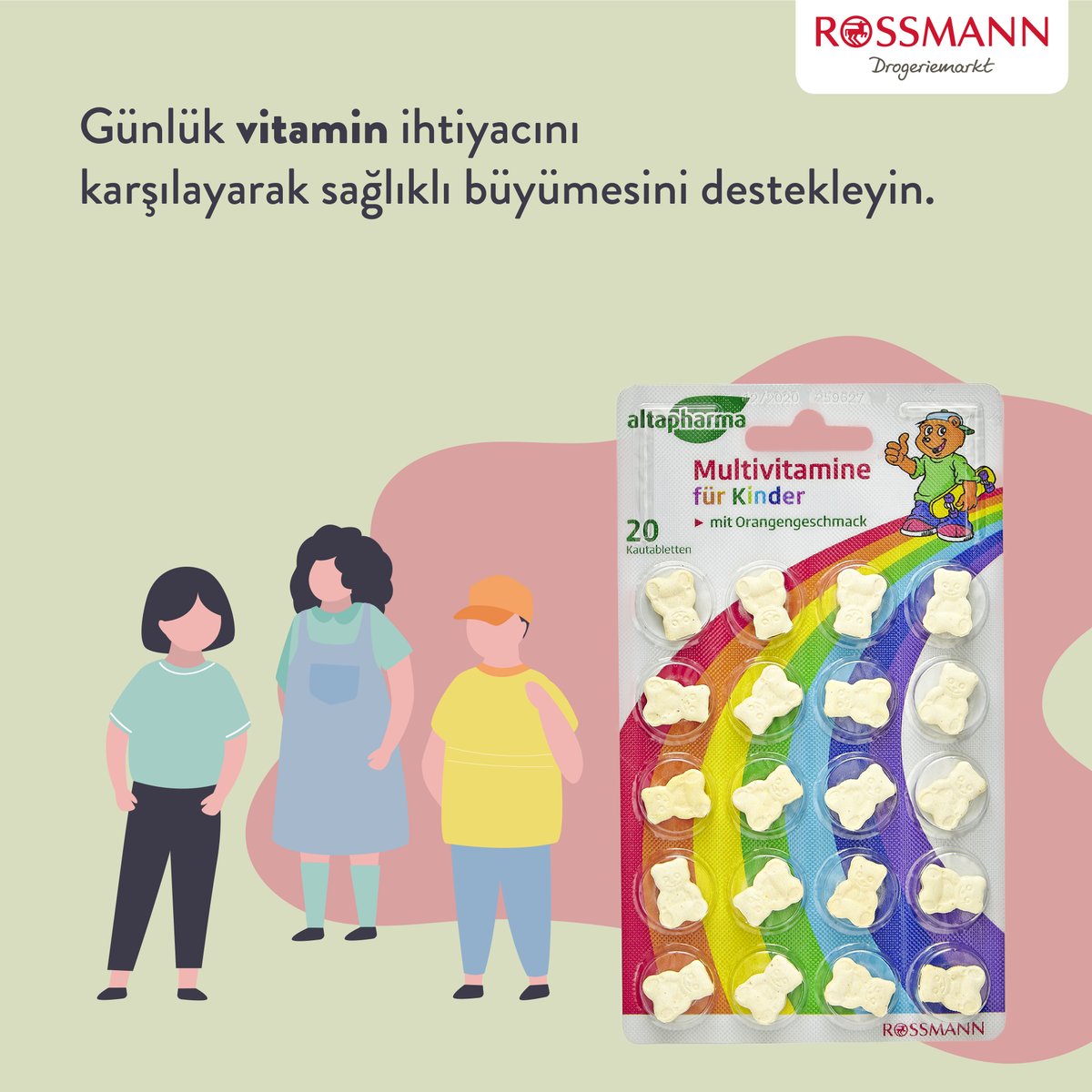 RossmannTurkiye's tweet photo. Evde Sağlıklı Kal!👨👩👧👦
İhtiyacınız olabilecek vitamin, mineral ve besin takviyeleriyle bağışıklık sisteminizi destekleyen ve direncinizi artıran, Altapharma ürünleri daha fazla ürün çeşidiyle https://t.co/8NE8sNUkn9 'de!
#Rossmann #Altapharma #besintakviyesi https://t.co/3UUXkL7T1E