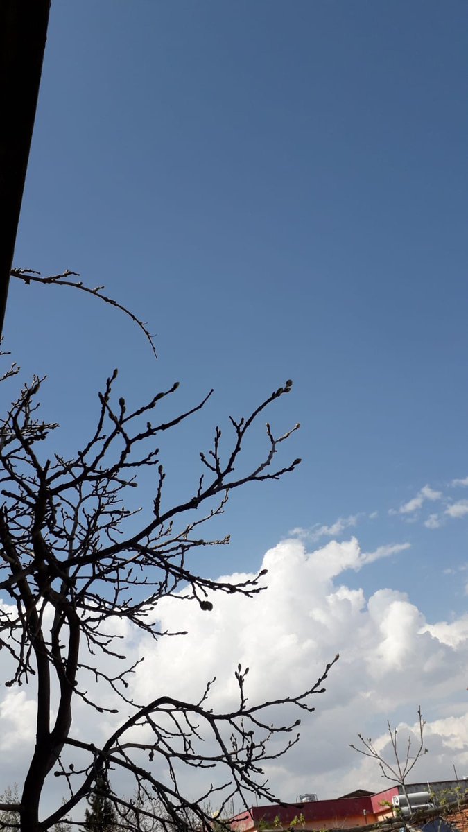 Umutsuzluga gerek yok 
Bulutlar geçicidir 
Göküyüzü bâkî